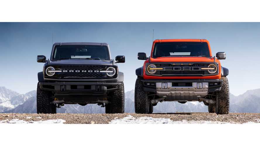 2022 Ford Bronco Raptor и Wildtrak